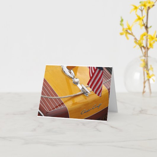 De notakaart van Chris Craft Custom Kaart (Gele Bloem)