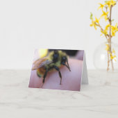 De notakaart van de bij kaart (Gele Bloem)