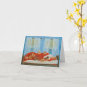 De notakaart van de kat "van de Dame" door Deborah Kaart (Gele Bloem)