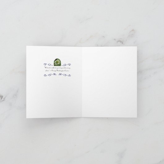 De notakaart van de klaver kaart (Binnen)