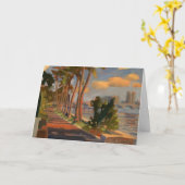 De notakaart van de Sleep van het meer Kaart (Gele Bloem)