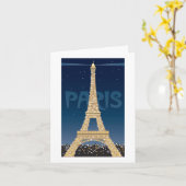 De notakaart van de Toren van Eiffel Kaart (Gele Bloem)