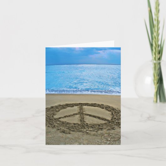 De notakaart van de vrede kaart (Voorkant)