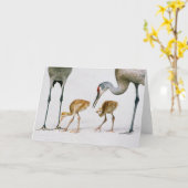 De notakaart van Famiy van de Kraan van Sandhill Kaart (Gele Bloem)