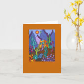 De notakaart van het Beroep van de rand Kaart (Gele Bloem)