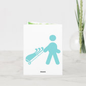 De notakaart van het golf kaart (Achterkant)