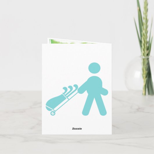 De notakaart van het golf kaart (Achterkant)