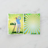 De notakaart van het golf kaart (Binnen)