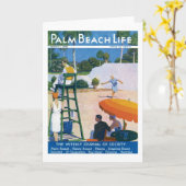 De notakaart van het Leven van het Palm Beach #14 Kaart (Gele Bloem)