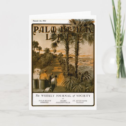 De notakaart van het Leven van het Palm Beach #17 Kaart (Voorkant)