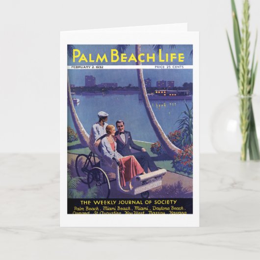 De notakaart van het Leven van het Palm Beach #4 Kaart (Voorkant)