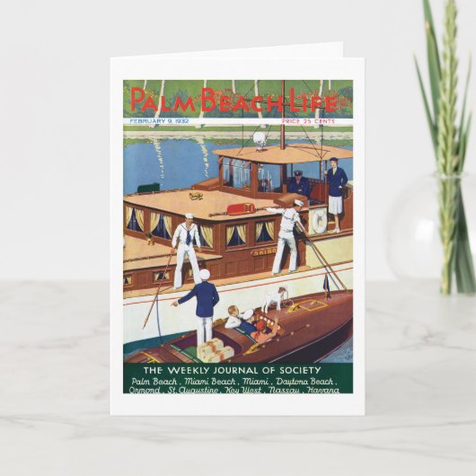 De notakaart van het Leven van het Palm Beach #6 Kaart (Voorkant)