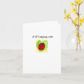 De notakaart van het lieveheersbeestje kaart (Gele Bloem)