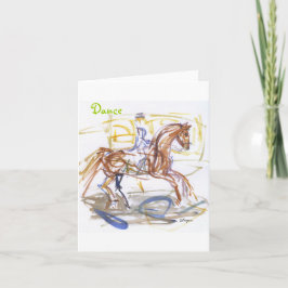 De notakaarten van de "dans". De waterverf van Kaart