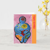 De notakaarten van de Rotsen van Curvy Kaart (Gele Bloem)