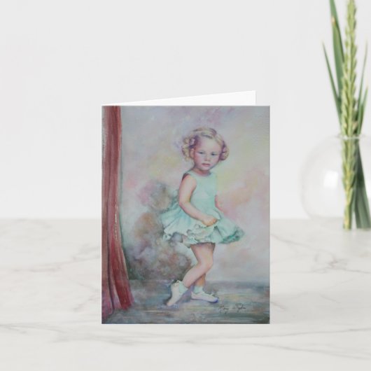 De notakaarten van het Debuut van de baby Kaart (Voorkant)