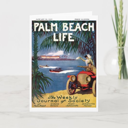 De notakaarten van het Leven van het Palm Beach Kaart (Voorkant)