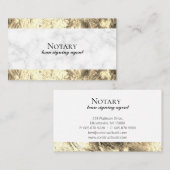 De Notarische Beroeps van de Agent van het Onderte Visitekaartje (Voorkant / Achterkant)