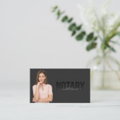 De Notarische Beroeps van de het Ondertekenen van  Visitekaartje (Staand voorkant)