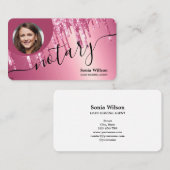 De Notarische Moderne Agent van het Ondertekenen v Visitekaartje (Voorkant / Achterkant)