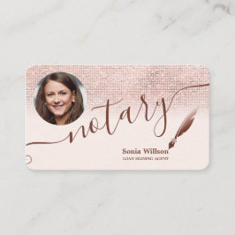 De Notarische Moderne Agent van het Ondertekenen v Visitekaartje