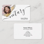 De Notarische Moderne Agent van het Ondertekenen v Visitekaartje (Voorkant / Achterkant)