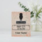 De Notarische Stempel van de Rubber vereist Gepers Briefkaart (Staand voorkant)