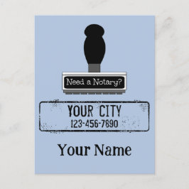 De Notarische Stempel van de Rubber vereist Gepers Briefkaart