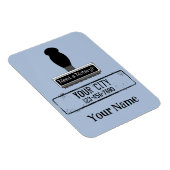 De Notarische Stempel van de Rubber vereist Gepers Magneet (Rechterzijde)