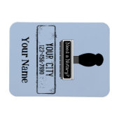 De Notarische Stempel van de Rubber vereist Gepers Magneet (Horizontaal)