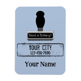 De Notarische Stempel van de Rubber vereist Gepers Magneet