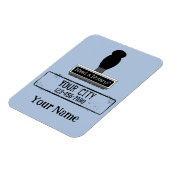 De Notarische Stempel van de Rubber vereist Gepers Magneet (Linkerzijde)