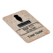 De Notarische Stempel van de Rubber vereist Gepers Magneet (Rechterzijde)