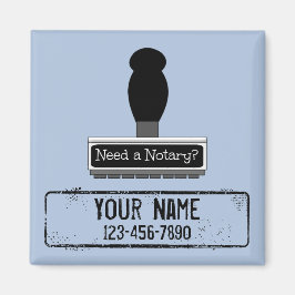 De Notarische Stempel van de Rubber vereist Gepers Magneet