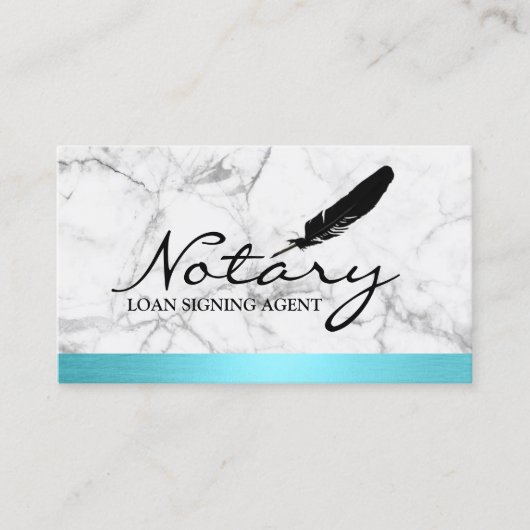 De Notarisseur van de Grens van de Grens van de Mo Visitekaartje (Voorkant)