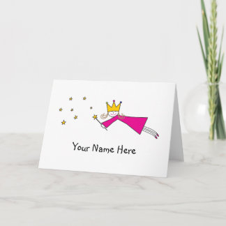 De Nota's van de Fee van de prinses Bedankkaart