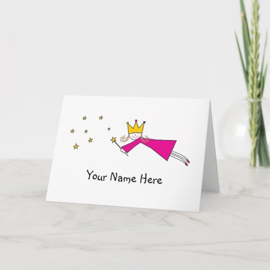 De Nota's van de Fee van de prinses Bedankkaart (Voorkant)