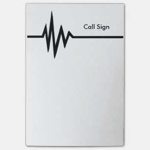 De nota's van de lijn van de frequentie post-het p post-it® notes