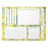 De  Nota's van de Planner van Rozen Dagelijkse en  Notitieblok (Voorkant)