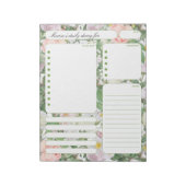 De  Nota's van de Planner van Rozen Dagelijkse en  Notitieblok (Linkerzijde)