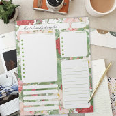 De Nota's van de Planner van Rozen Dagelijkse en Notitieblok