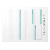 De Nota's van de vergadering de Blocnote van de Pl (Voorkant)