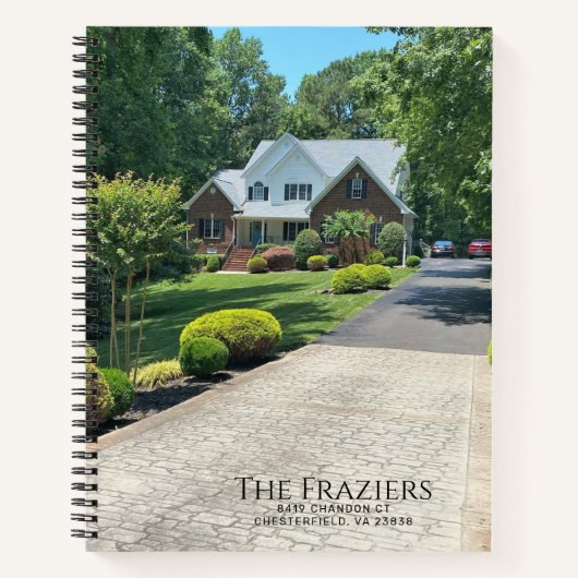 De Nota's van het Huis van de Foto van de douane e Notitieboek (Voorkant)