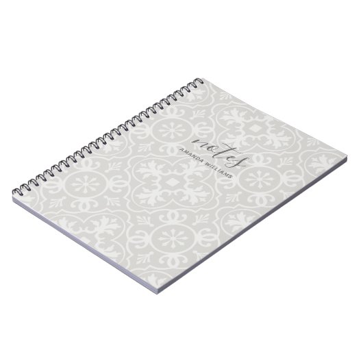 De Nota's van het Patroon van de Tegel van het lan Notitieboek (Linkerzijde)