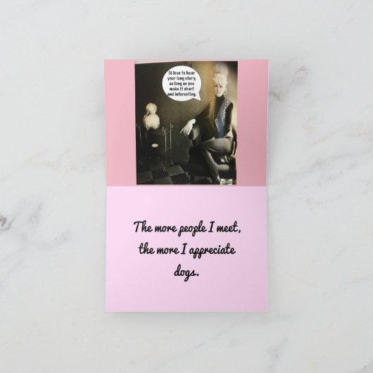 De notecard-meer mensen ontmoet ik, kaart (Binnen)