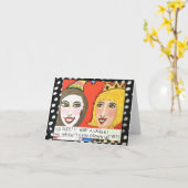 DE NOTECARD-V.S. OUD? GEEN MANIER! KAART (Gele Bloem)