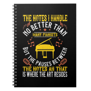 De noten die ik hanteer niet beter dan vele pianis notitieboek