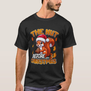 De notengiften Kerst Grappige Kerstman Hoed Eekhoo T-shirt