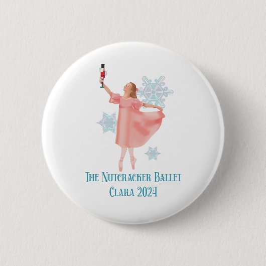 De Notenkraker 2024 - Clara Ronde Button 5,7 Cm (Voorkant)