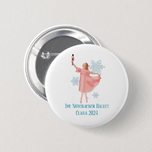 De Notenkraker 2024 - Clara Ronde Button 5,7 Cm (Voorkant /achterkant)